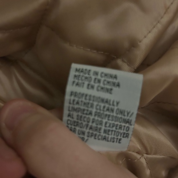 Women’s beige suede fur jacket size small - Picture 4 of 6